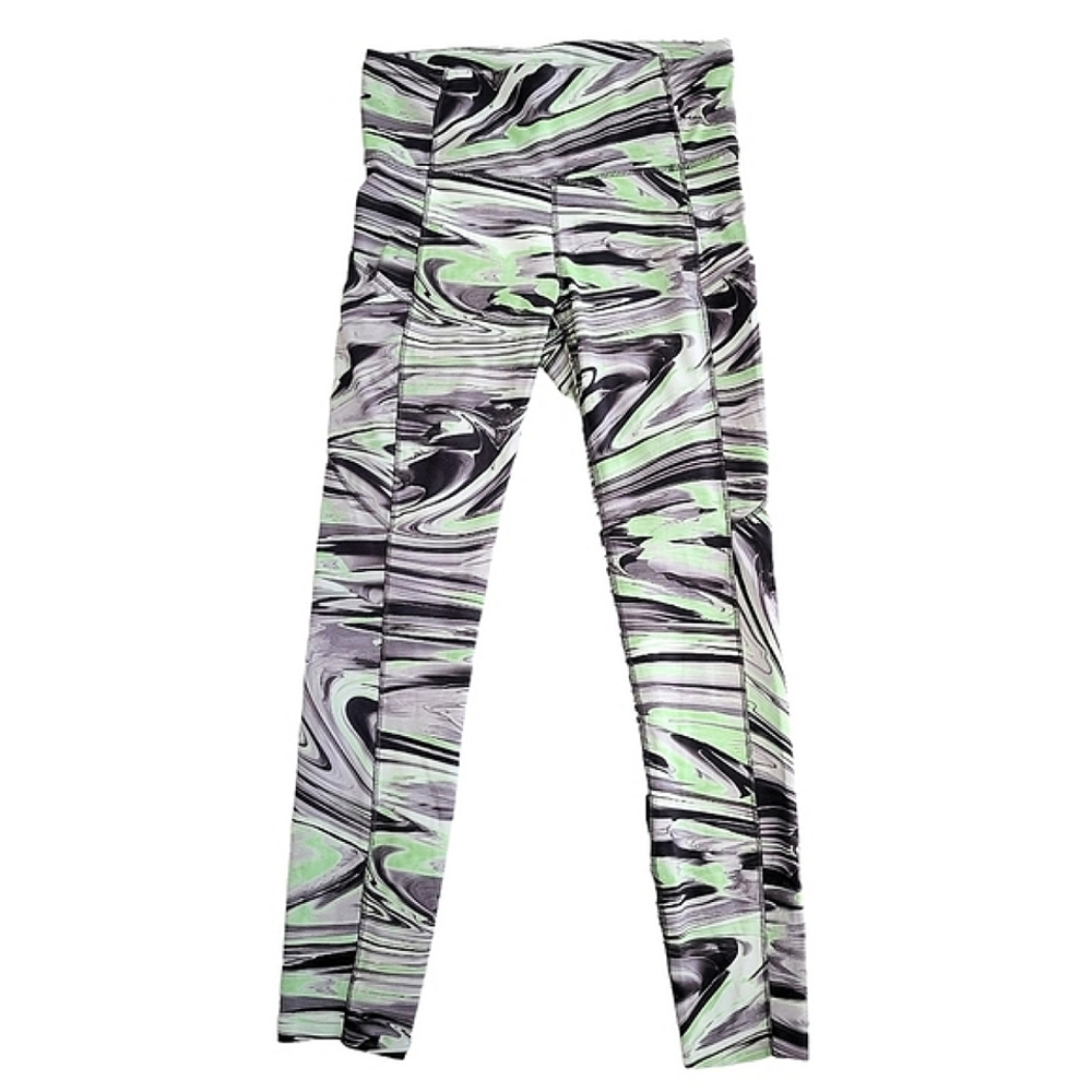 Lululemon Fast And Free High Rise Printed Tight Leggings Pants 25" Nulux